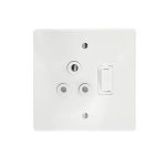 Classic Switch Socket Single Complete White - Image 2