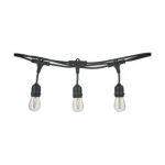 Festoon Hanging Lights 10m Lead Black