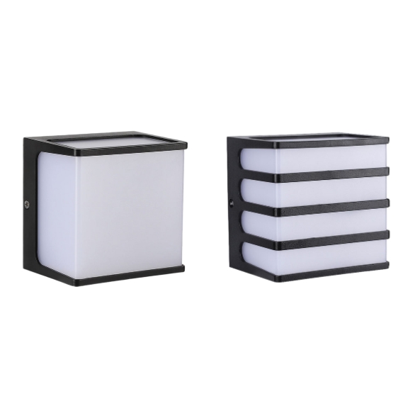 KLB-LED-500-Northside-Electrical-_-Bulkhead-LED-8W-Coastal-Square-3000K-Black-Parent-01.jpg Bulkhead LED 8W Coastal Square 3000K Black - Image 1